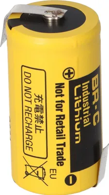 Obrázek produktu pro PANASONIC BR C Lithium 3,0 V C 5000mAh Baby Z pájecí štítek