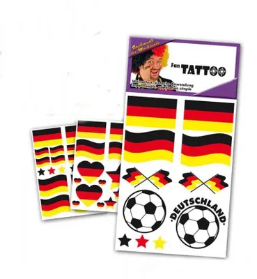 Produktbild von Tattoo " Fan " wasserfest Germany (Motiv 1)