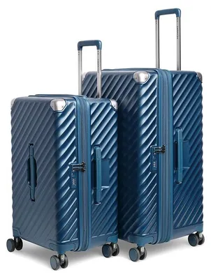Productafbeelding van CarryOn Trunk Kofferset 2-delig - M + L Koffer met Expander - TSA slot - Blauw