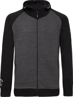 Produktbild von Roadsign australia Herren Sweatjacke Arbeitsjacke mit Kapuze - Kapuzenjacke mit auffälligem Druck in Dunkelgrau-Schwarz Größe L