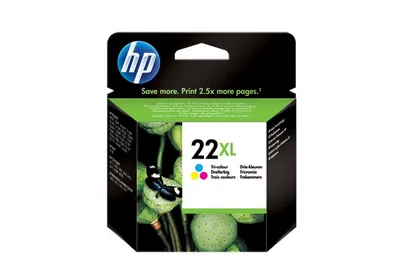 Produktbild von HP 22XL, cyan, magenta, Gelb, 5 - 95%, 5 - 95 °C, HP Deskjet F370, F375, F380, F390, Deskjet 3920, 3940, Deskjet D1360, D1460, D1470, D1560, Deskjet D, 15 - 35 °C, 5 - 95%