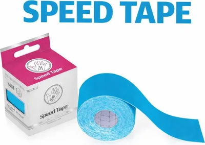 Obrázok produktu pre Modrá bavlnená kineziologická páska 160 g/m2 SPEED Tape 5 cm x 5 m