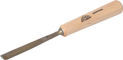 Obrázek produktu pro Dláta STUBAI řady 52 - Tvar 48 | Rovné ploché dláto 10 mm, s dřevěnou rukojetí, pro předpichování, pro dorazové práce, hrubování, rozety, pro přesné opracování dřeva