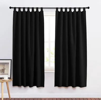 Productafbeelding van Famanu verduisterende gordijnen, 160 x 140 cm - zwart