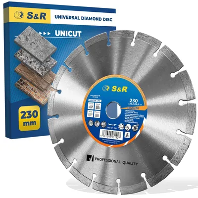 Produktbild von Diamanttrennscheibe Diamanttrennscheibe Trennscheibe - 230 mm - Bohrung 22,23 mm - Für Winkelschleifer - Beton, Granit und Ziegel