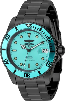 Obrázek produktu pro Invicta Pro Diver 49912 Pánské Hodinky - Automatické Hnutí - Nerezová Ocel s Modrým Ciferníkem - 40 mm