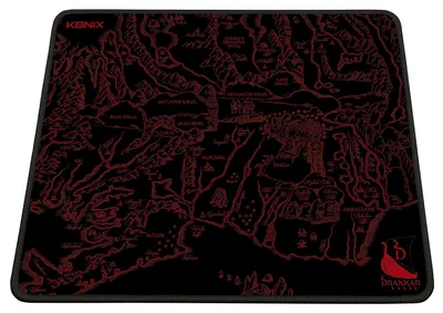 Image de Konix Drakkar, tapis de souris gaming Medalland, 32 x 27 cm, surface en microfibre antidérapante