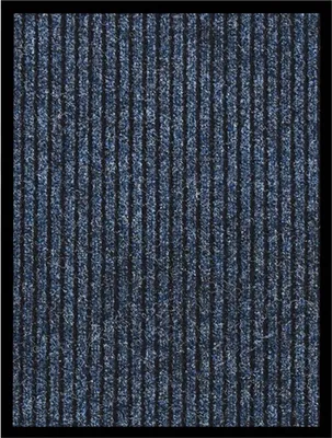 Immagine prodotto di The Living Store Zerbino a righe blu 40x60 cm