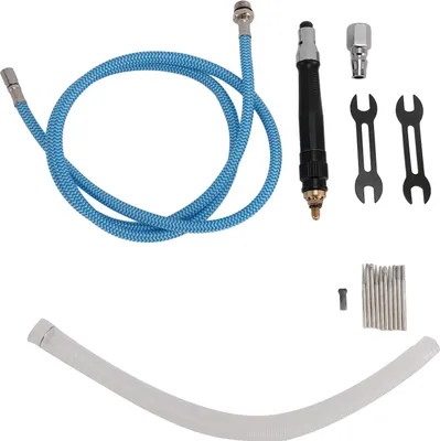 Image de Meuleuse pneumatique pour crayons 70000rpm NPT1/4in Connecteur Mini outil de polissage et de coupe pour crayons avec pince de 3mm et 10 embouts