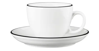 Produktbild von Seltmann Weiden Modern Life Black Line Cappuccinotasse mit Untertasse