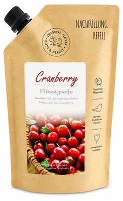 Produktbild von Florex Flüssigseife Cranberry Nachfüllbeutel 500 ml
