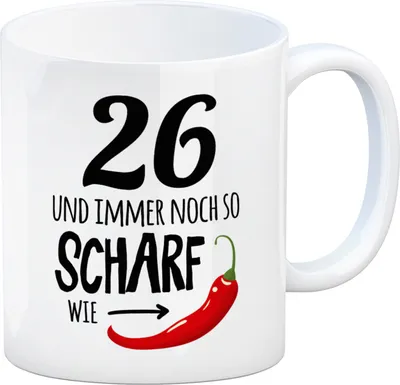 Produktbild von 26 und immer noch so scharf wie Chili Tasse Kaffeetasse