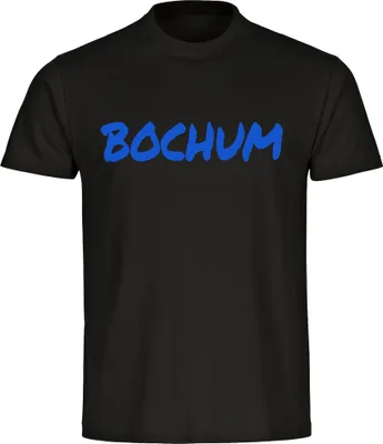 Produktbild von multifanshop Herren T-Shirt - Bochum - Textmarker, schwarz, Größe L