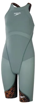 Image de Speedo - Maillot de bain "Ignite" pour filles, modèle IG3193 (taille 158-164) (vert/noir/orange)