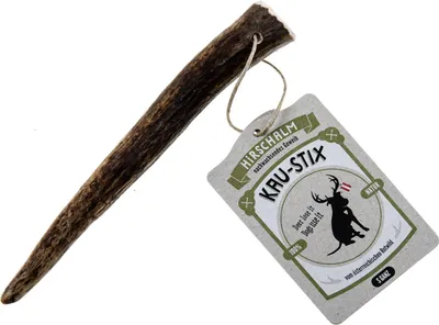 Produktbild von Hirschalm Kau-Stix Rothirsch Ganz S, Kauknochen für Hunde