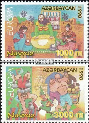 Produktbild von Briefmarken Aserbaidschan 1998 Mi 438-439 (kompl.Ausg.) postfrisch Feste