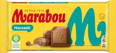Produktbild von MARABOU Mjölkchoklad Havssalt 185g Marabou