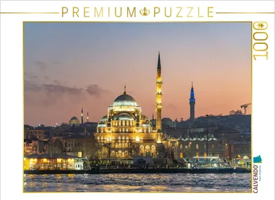 Produktbild von CALVENDO Puzzle Die Neue Moschee Istanbul | 1000 Teile Lege-Größe 64x48cm Foto-Puzzle für glückliche Stunden