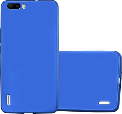 Produktbild von Cadorabo Schutzhülle für Honor 6 PLUS Hülle in Blau Handyhülle TPU Silikon Etui Cover Case