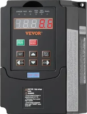 Produktbild von Frequenzumrichter, 1,5 kW Leistung, 3 Phasen Ausgang, einfache Bedienung