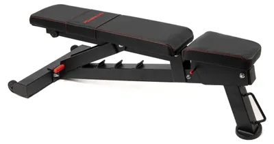 Image de Banc d'entraînement réglable, noir - 7 positions - Acier allié - Compact et pliable - Banc de fitness