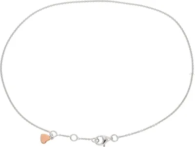 Produktbild von Fußkette Silber 925 mit rosevergoldetem Herzanhänger JL10-04-3760 26,5 / 25,5 / 24,5 cm