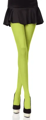 Image de Collants colorés pour femmes Merry Style en microfibre 40 deniers (vert gazon, taille M).