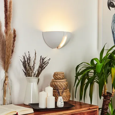 Produktbild von Bareto »Bareto« Wandlampe aus Keramik in Weiß