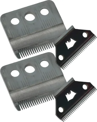 Produktbild von vhbw 4x Schneidsatz (2x großes Messer, 2x Präzisions-Schneidmesser) kompatibel mit Moser Edition 1400, 1420 (A-C) Haarschneidemaschine