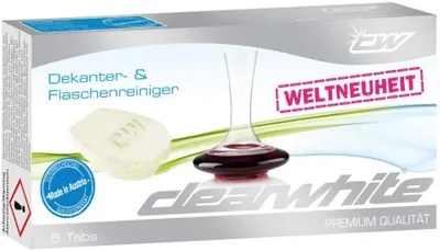 Zdjęcie produktu dla ClearWhite środek do czyszczenia karafek i butelek 5 sztuk w opakowaniu 6 tabletek 14g