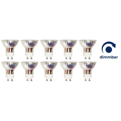 Obrázek produktu pro LED žárovka 10-pack stmívatelná MCOB GU10 5W 350 lm teplá bílá 3000K