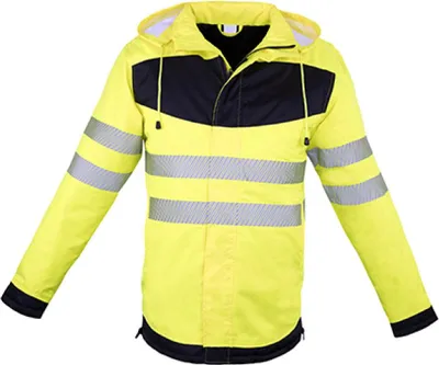 Produktbild von Korntex EOSP | EOS Hi-Vis Workwear Parka With Printing Area - Farbe: Signal Yellow/Black - Größe: 3XL