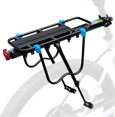 Immagine prodotto di ROCKBROS Portapacchi per bicicletta a sgancio rapido in alluminio da 24-29 pollici con catarifrangente Universale