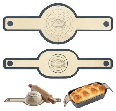 Siliconen Backmatte für Brot, 2 Stück, antihaftbeschichtet, wiederverwendbar