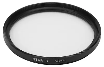 Obrázok produktu pre Junestar 58 mm hviezdicový filter pre objektívy fotoaparátov Canon/Nikon/Sony/Pentax/Olympus/Fujifilm