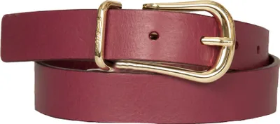 Produktbild von TH TOMMY HILFIGER Damen-Ledergürtel 2,5 cm hoch mit Metallschnalle Artikel AW0AW12147, hergestellt in Italien, taglia 90 * cm.101 + fibbia cm.5 - totale cm.106, Pelle 100%