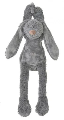 Produktbild von Happy Horse Musikspieluhr Hase Richie dunkelgrau - Plüsch Baby Geschenk