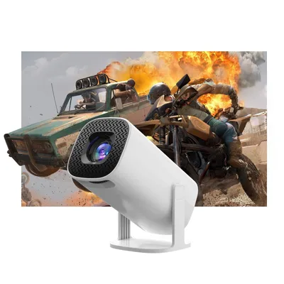 Obrázek produktu pro FORSMANO Přenosný HD projektor, 180° flexibilní nastavitelný projektor Android, 25 dB, 720p, automatické lichoběžníkové zkreslení, podpora 4K, pro domácnosti a venkovní použití