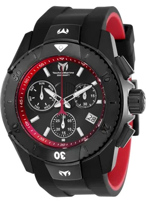 Produktbild von TechnoMarine UF6 TM-616002 Herrenuhr - Quarzwerk - Edelstahl mit schwarzem Zifferblatt - 48 mm