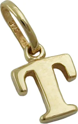 Produktbild von Anhänger 8x6mm Buchstabe T glänzend 9Kt GOLD gold 8x6mm