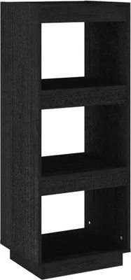 Immagine prodotto di Libreria/divisorio nero 40x35x103 cm in legno di pino massiccio