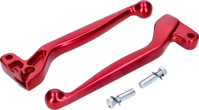 Produktbild von Kupplungs- und Bremshebel Set 101_Octane rot Aluminium eloxiert für Simson S 83