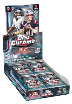 Produktbild von 2025 Topps Chrome NFL Football Hobby Box Englisch