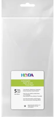 Produktbild von Heyda Seidenpapier | 50×70 cm, 20 g/m#, weißTissue Paper | 50×70 cm, 20 gsm, whitePapier de soie | 50×70 cm, 20 g/m#, blanc Sonstige