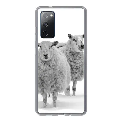 Produktbild von MuchoWow® Handyhülle Schutzhülle Hülle für Samsung Galaxy S20 FE Schafe - Schnee - Weiß Silikon Softcase Handy Hülle - Abdeckung