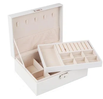Obrázek produktu pro Verk 01788 Designová šperkovnice 23 x 17 x 9 cm bílá