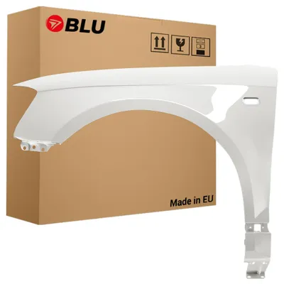 Obrázek produktu pro BLU Blatník náhrada pro Audi A3 8P LY9C Levý Bílá IbisWeiss | 2003-2008 | Přední | Lakovaný | Připravený k montáži | Pozink, Obrázek vytvořený pomocí AI