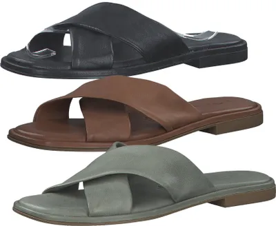Produktbild von Tamaris Damen Schuhe Pantoletten Leder Clogs 1-27112-28, Größe:41 EU, Farbe:Grün