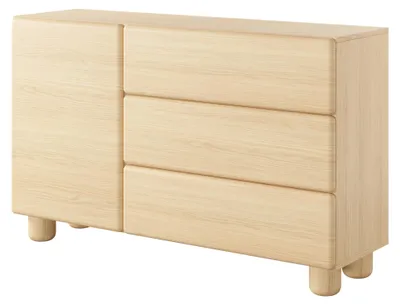 Obrázok produktu pre Komoda, dub Vicenza, 130 x 80,2 x 38 cm