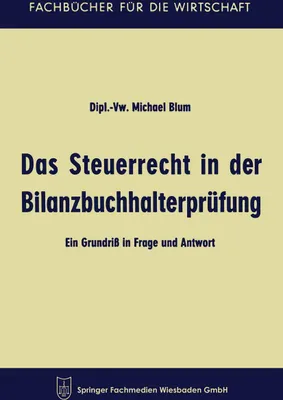 Produktbild von Das Steuerrecht in der Bilanzbuchhalterprüfung